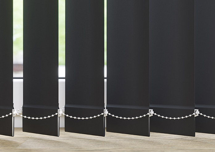 Palermo (Blackout), Black - Vertical Blind - Image 4